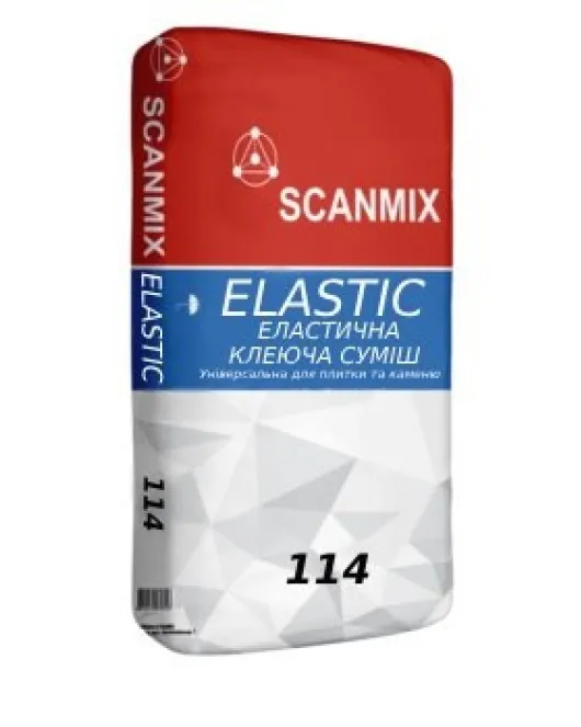 114 SСANMIX ELASTIK Суміш клеюча еластична (25кг)