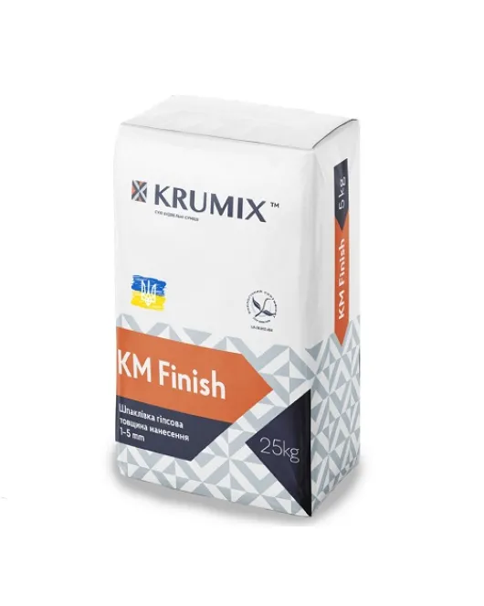 KM Finish KRUMIX Шпаклевка гипсовая (25кг) KM Finish KRUMIX Шпаклевка гипсовая (25кг)