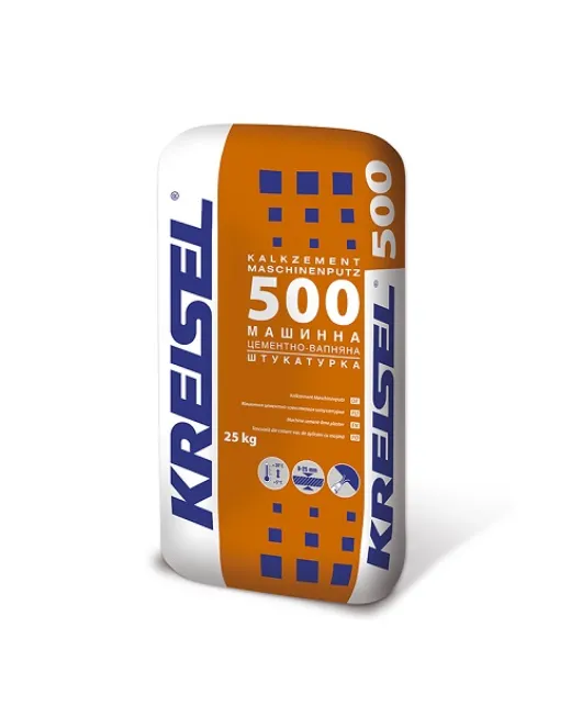 500 (25кг) Maschinen Putz 5-25 Машинна вапняно-цементна штукатурка гладка КREISEL 500 (25кг) Maschinen Putz 5-25 Машинна вапняно-цементна штукатурка гладка КREISEL