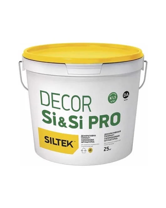Decor Si & Si Pro База DА Штукатурка декоративная силикат-силиконовая камешковая 1,5 мм Siltek 25 кг Decor Si & Si Pro База DА Штукатурка декоративная силикат-силиконовая камешковая 1,5 мм Siltek 25 кг