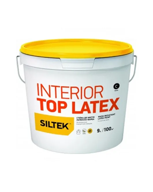 SILTEK Interior Top Latex Латексна фарба База С 9л SILTEK Interior Top Latex Латексна фарба База С 9л