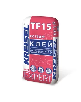 EXPERT TF15 Клей для приклеювання та армування мінераловатних та пінополістирольних плит  25 кг КREISEL