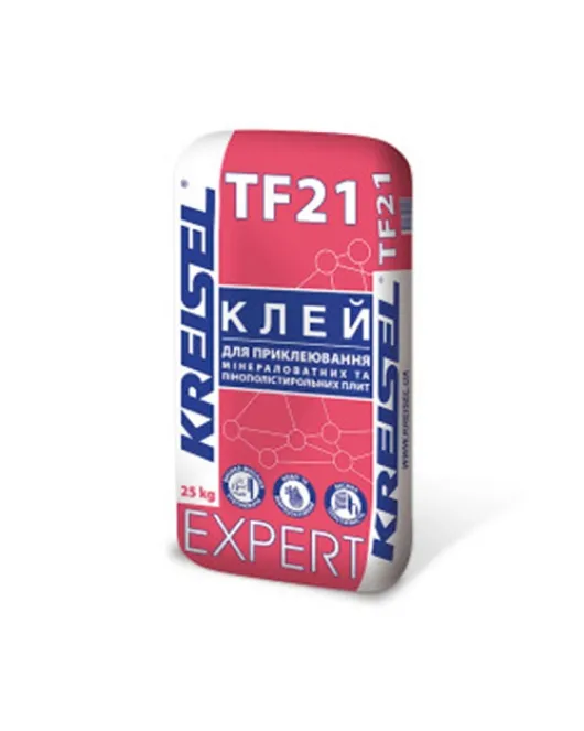 EXPERT TF21 Смесь для приклеивания минераловатных и пенополистирольных плит 25 кг КREISEL