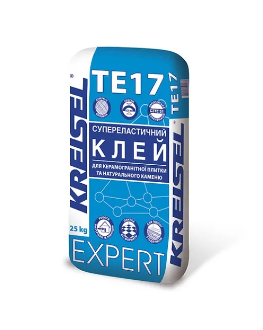 Kreisel EXPERT TE17 Супереластичный клей для керамогранитной плитки и натурального камня 25кг Kreisel EXPERT TE17 Супереластичный клей для керамогранитной плитки и натурального камня 25кг