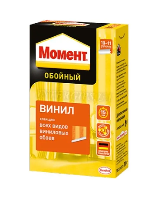 Клей для шпалер Момент Вініл 95г Moment Клей для шпалер Момент Вініл 95г Moment