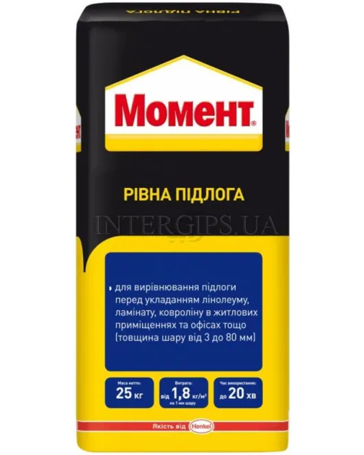 Момент Ровный Пол (25 кг) - Самовыравнивающийся раствор Ceresit Момент Ровный Пол (25 кг) - Самовыравнивающийся раствор Ceresit
