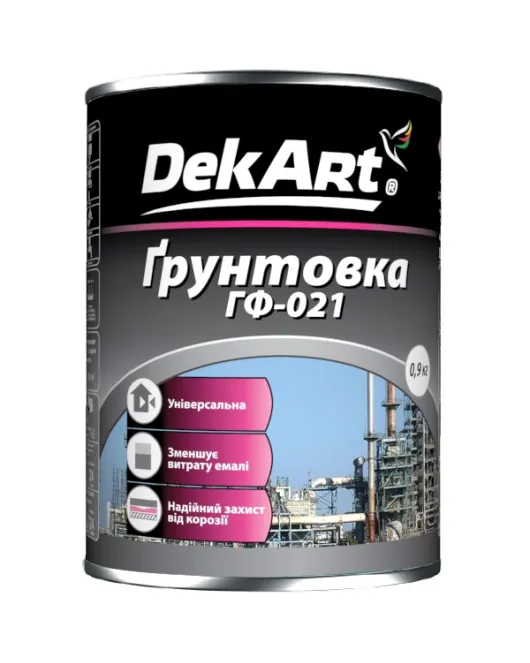 Грунтовка ГФ-021 сіра ТМ "DekArt"- 2,8 кг