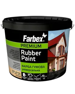ТМ Farbex Фарба  гумова універсальна графіт 12 кг