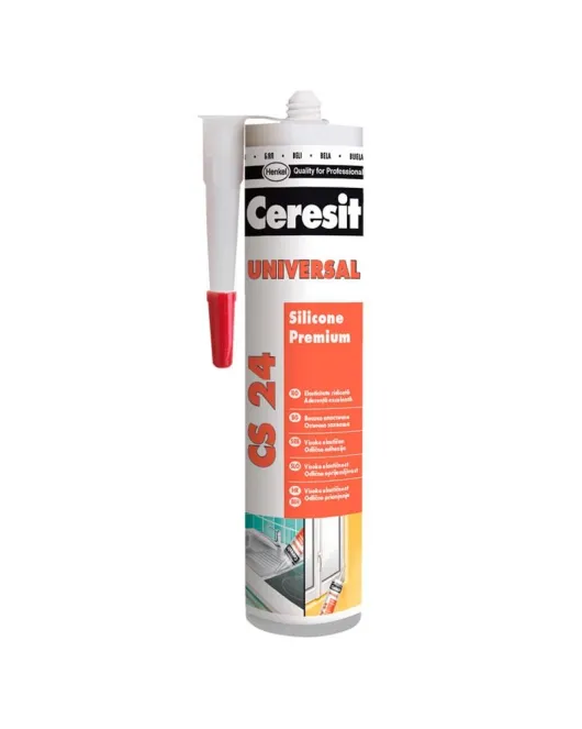 Герметик CS 24 Silikon Universal (белый) 280 мл Ceresit Герметик CS 24 Silikon Universal (белый) 280 мл Ceresit