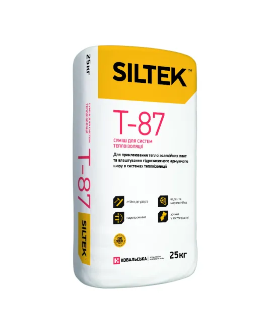 Суміш армуюча для теплоізоляції Т-87 Siltek (25кг)
