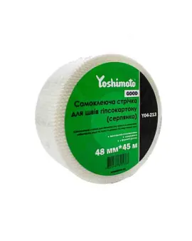 Стрічка для швів гіпсокартону Yoshimoto 48ммx45м (54 шт)