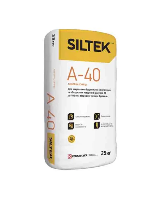 Суміш анкерна Siltek А 40 25 кг Суміш анкерна Siltek А 40 25 кг
